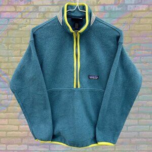 [SOLD] Patagonia Synchilla Y2K Half Zip Teal Fleece Womens Small